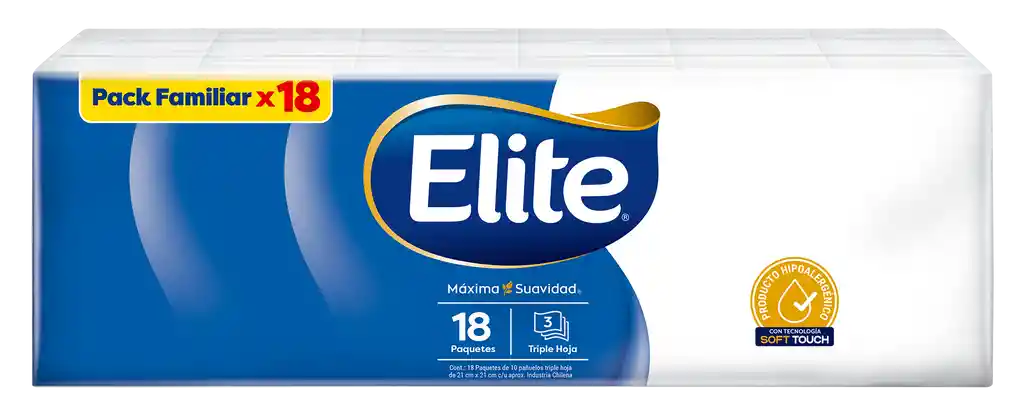 Elite Pañuelos Triple Hoja Normal 