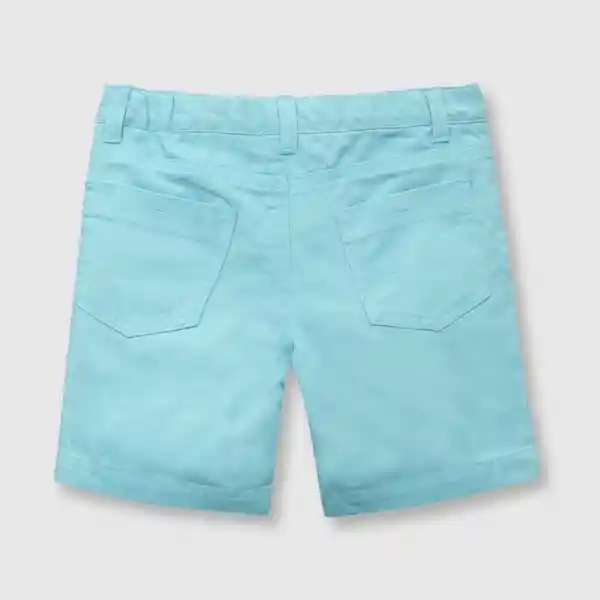 Bermuda Gabardina de Bebé Niño Celeste Talla 36M Colloky