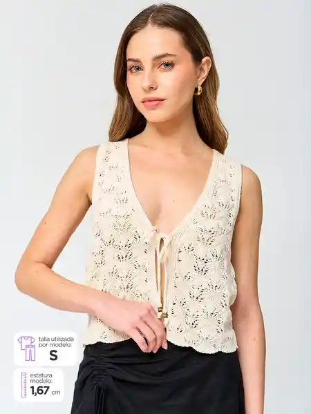 Suéter Sin Manga Eron nn P6 Crudo M S25