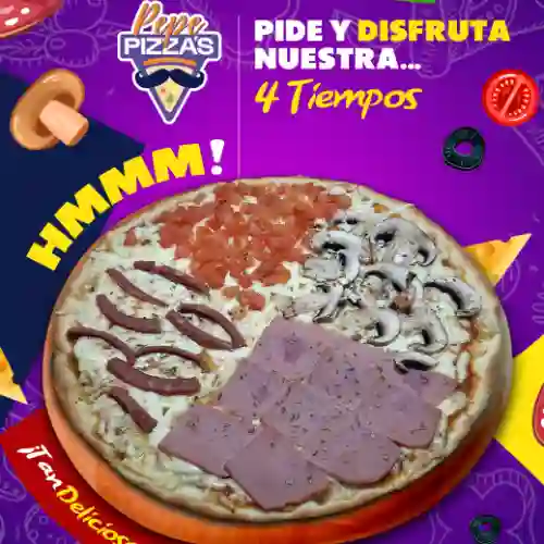 Pizza 4 Tiempos Mediana