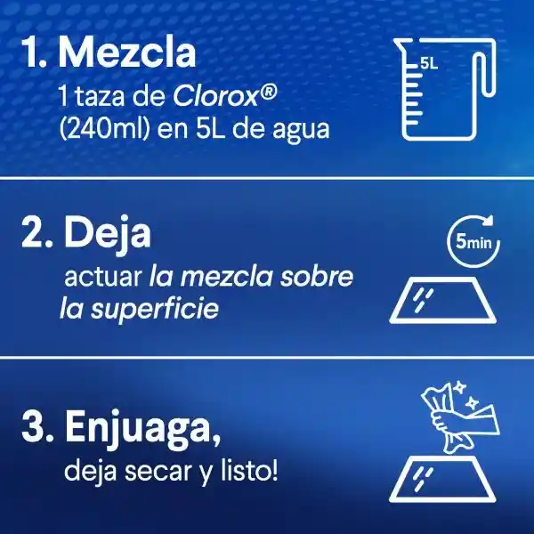 Cloro Clorox Anti-Splash (Botella) 1900 gr