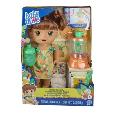 Baby Alive Muñeca Batidos Magicos Castana