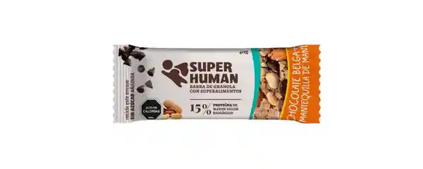 Barrita Super Human Chocolate Belga y Mant de Manã­