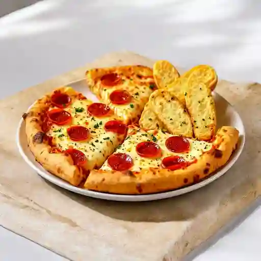 2 Pizzas Medianas + Palitos De Ajo