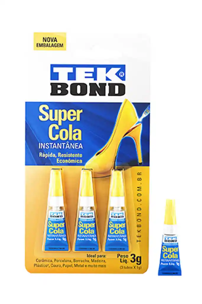 Tekbond Adhesivo Instantáneo 3 x 1 g