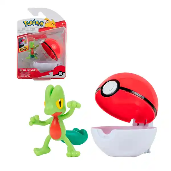 Pokémon Pokebola Con Figura Treecko + Poké Ball