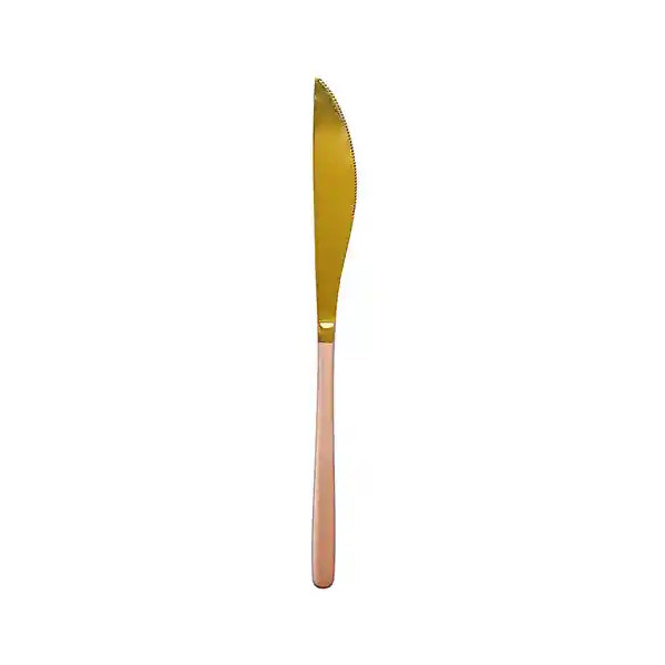 Miniso Cuchillo Mango Grande Dorada Light Luxury Rosa/Dorado