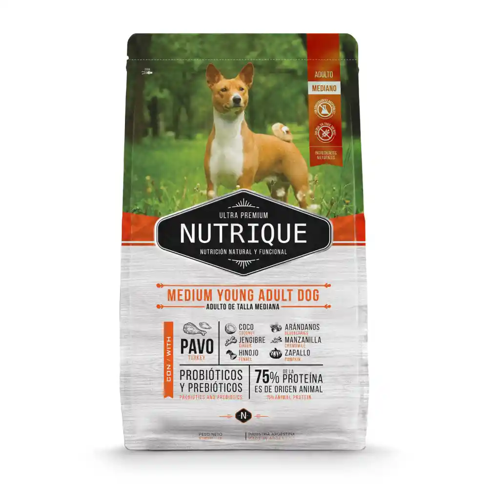 Nutrique Alimento Para Perro Medium Young Adult Dog 3 Kg