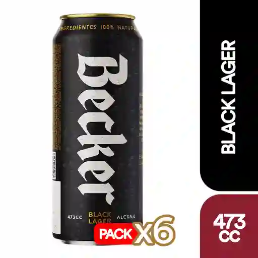 Becker Cerveza Negra x 6 Unidades