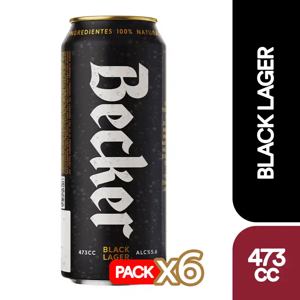 Becker Cerveza Negra x 6 Unidades