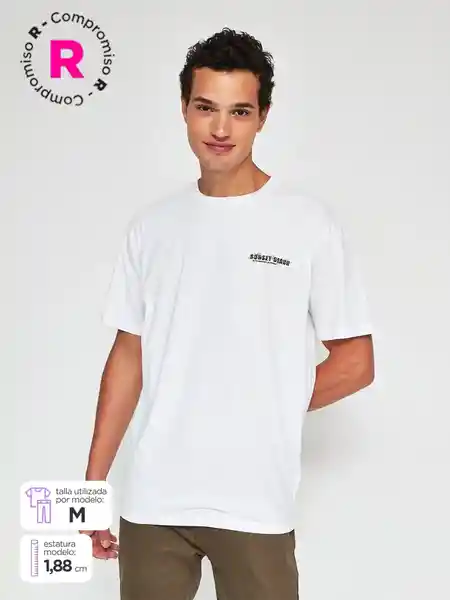 Index Polera Manga Corta M2 Forner Blanco L SS25