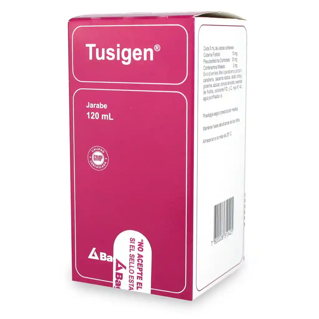 Tusigen Jarabe (10 mg/30 mg/2 mg)