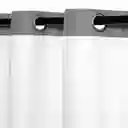 Cortina Blackout Color Ojetillos Blanco 140 x 240 cm Casaideas