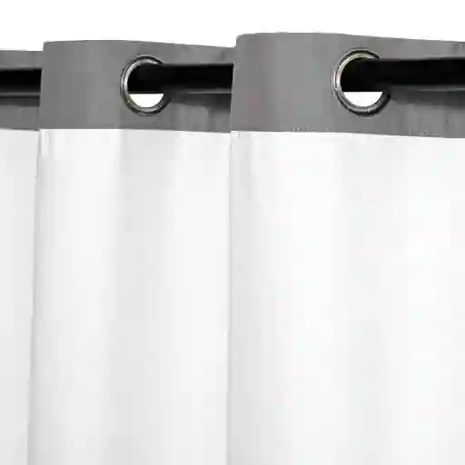 Cortina Blackout Color Ojetillos Blanco 140 x 240 cm Casaideas