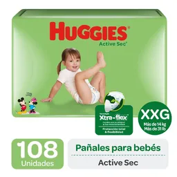 Huggies Pañal Active Sec XXG