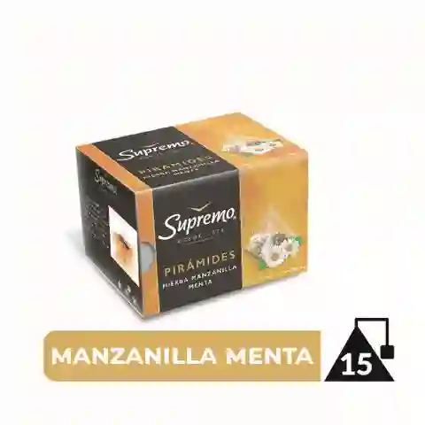 2 x Supremo te Piramide Manzanilla y Menta en Bolsitas