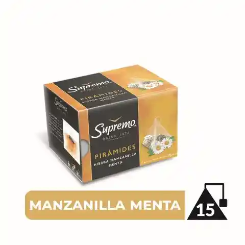 Supremo Té Pirámide Manzanilla y Menta en Bolsitas