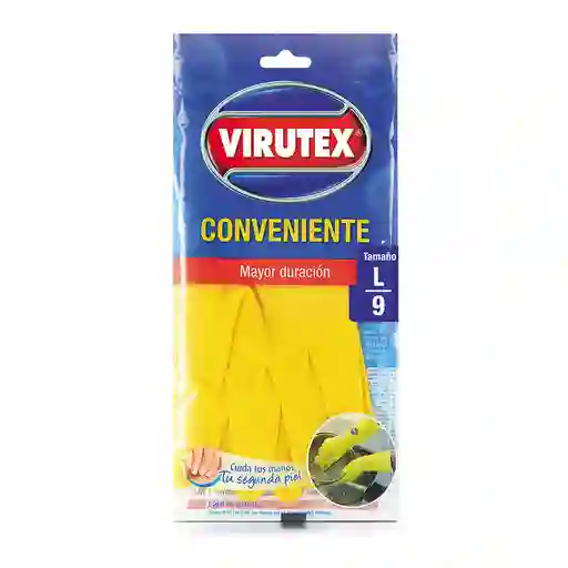 Virutex Guante Conveniente Amarillo Talla L