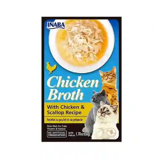 Inaba Caldo de Pollo y Ostión Para Gato Broth Churu