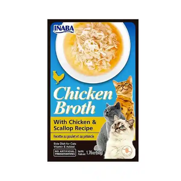 Inaba Caldo de Pollo y Ostión Para Gato Broth Churu