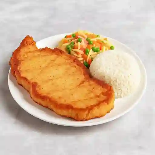 Chuleta frita con 2 agregados