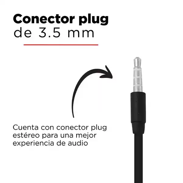 Miniso Audífonos de Cable Negro Mod Hf 230
