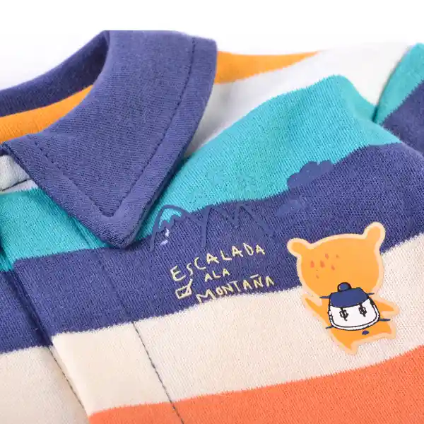 Pijama Osito Manga Larga Bebé Niño Azul Talla 9 M Pillin