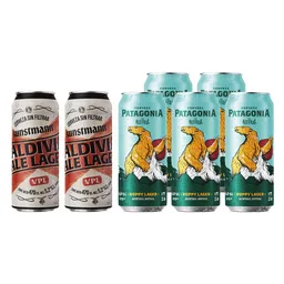 Combo Kunstmann Cerveza Valdivia Pale Lager + Patagonia Cerveza