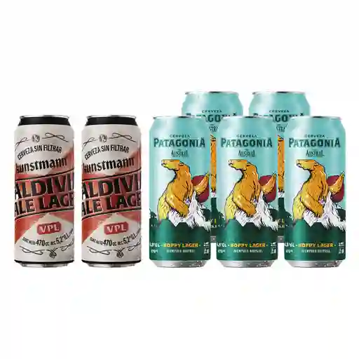 Combo Kunstmann Cerveza Valdivia Pale Lager + Patagonia Cerveza