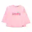 Polera Bebé Niña Rosado Talla 18 M Pillin