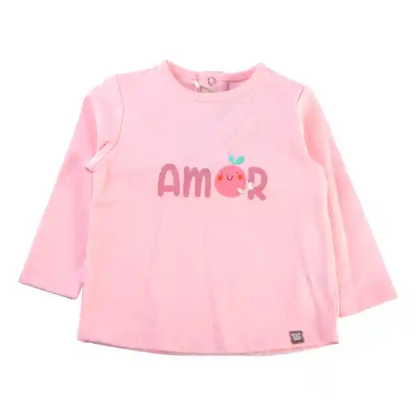 Polera Bebé Niña Rosado Talla 18 M Pillin