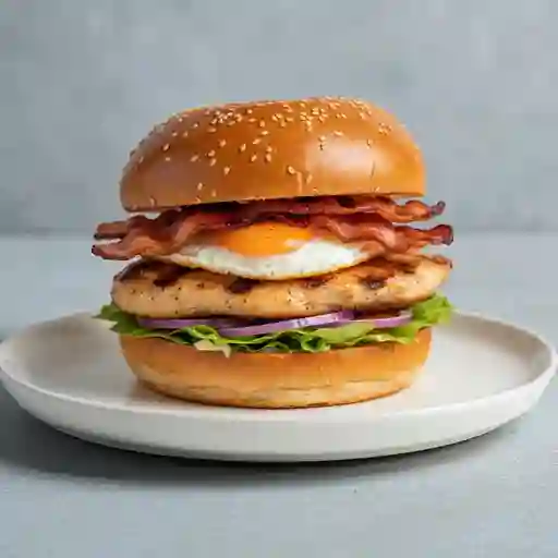 Burger super especial pollo