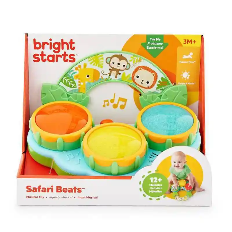 Bright Starts Juguete Tambor Safari Beats