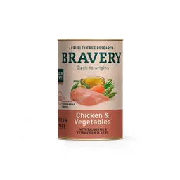 Bravery Alimento Húmedo Para Perro de Pollo y Vegetales