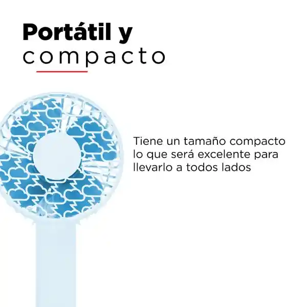 Miniso Ventilador Giratorio Azul Mod. Ms-L2864