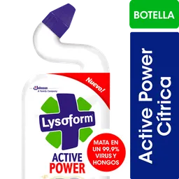 Limpia Inodoros Desinfectante Lysoform Gel Active Power Cítrica 500ml