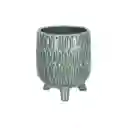 Maceta de Cerámica Con Diseño y Patas 13 cm Casaideas