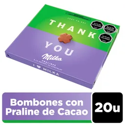 Bombones Milka Rellenos de Praline de Cacao, 20 unid.