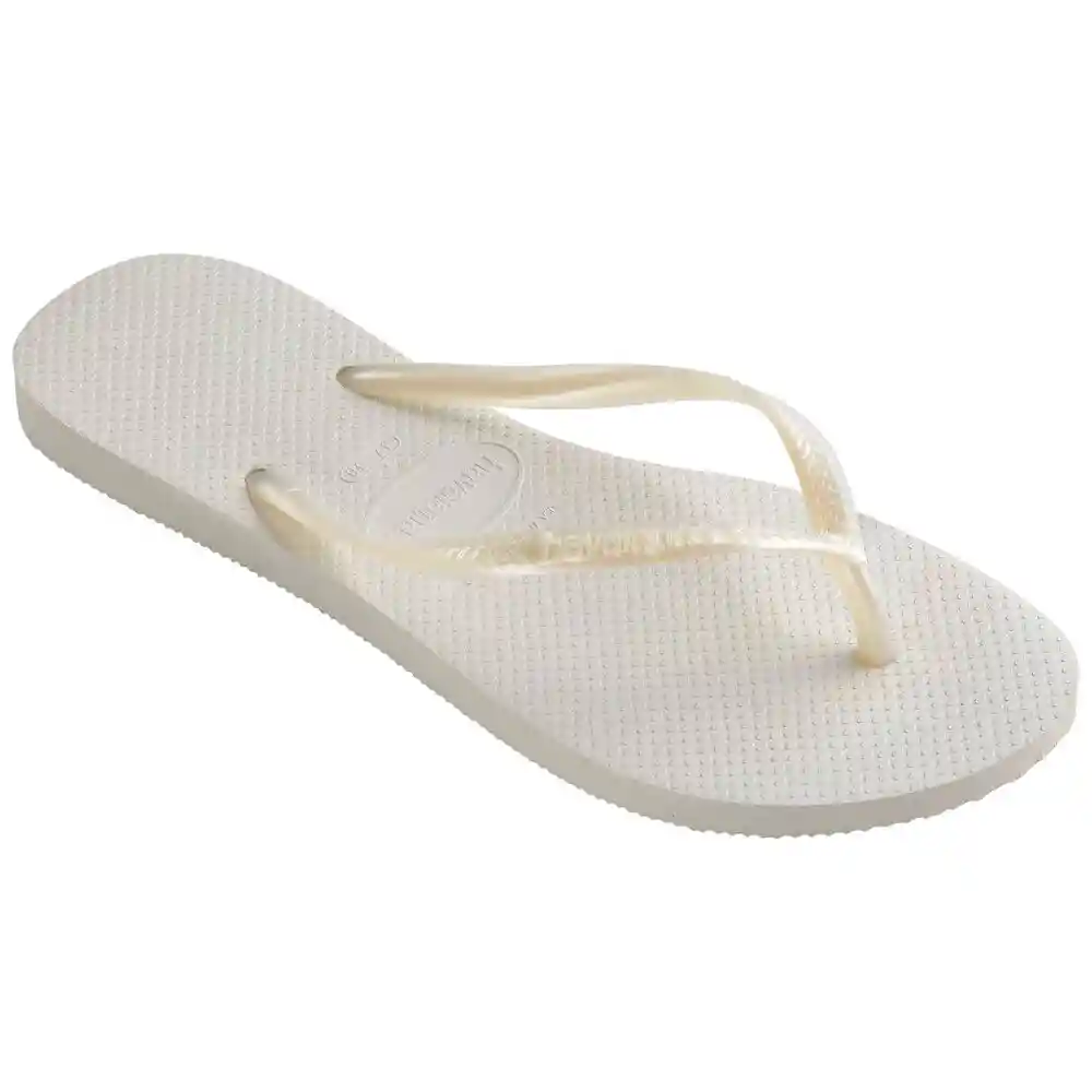 Havaianas Sandalias (slim) Talla 37-38 Color Blanco