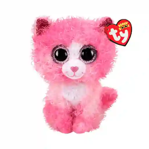 Ty Beanie Boos Peluche Reagan Gato Risado Rosado Regular - 36308