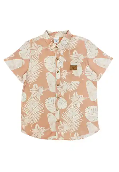 Camisa Guayabera Spirit jr Niño Ladrillo Talla 10 - 358