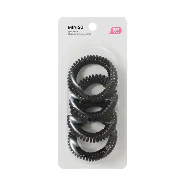 Paquete de Ligas Para Cabello Espiral Miniso