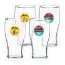 Set de Vasos de Cerveza Estampados 580 mL