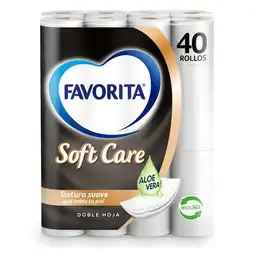 Favorita Papel Higiénico Soft Care 40 Rollos