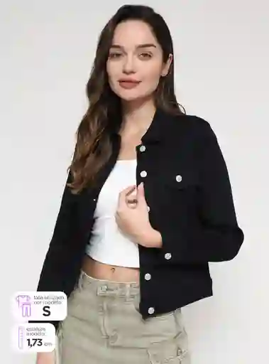 Chaqueta Mujer Index Básica Denim Talla Xl