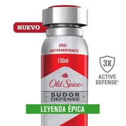 Old Spice Spray Sudor Defense Leyenda Épica