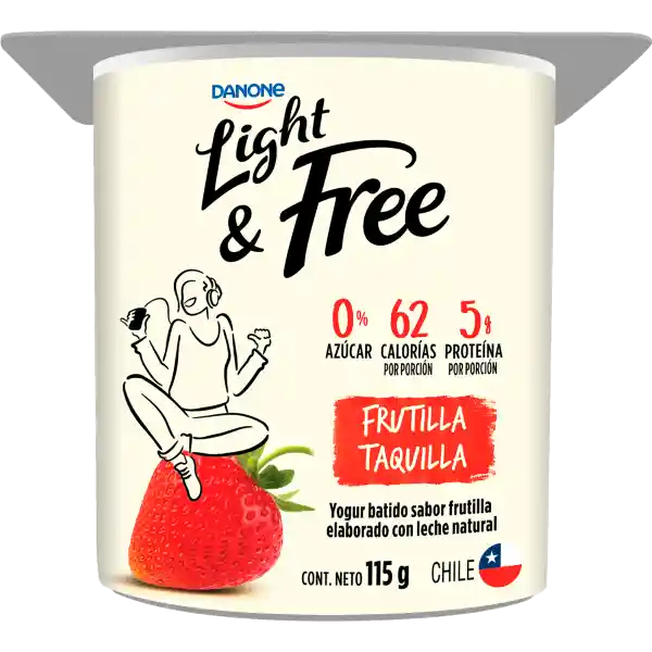 Danone Pack Yogurt Light Frutilla