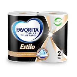 Favorita Toalla Papel Estilo Doble Hoja 26 m