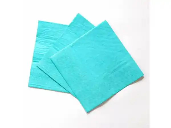 Servilleta Lisa Celeste 17 x 17 cm