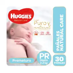 Huggies Pañales Natural Care Primeros Días para Prematuros